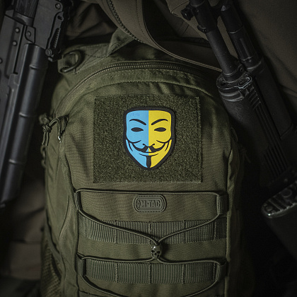 Нашивка M-Tac Anonymous Black/Yellow/Blue Фото 2